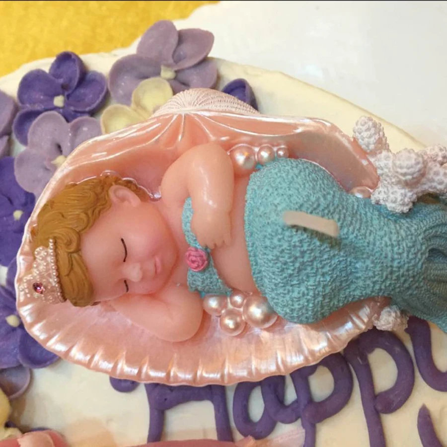 Креативные Милые свечи для торта в форме Русалочки сна свадебной вечеринки декор