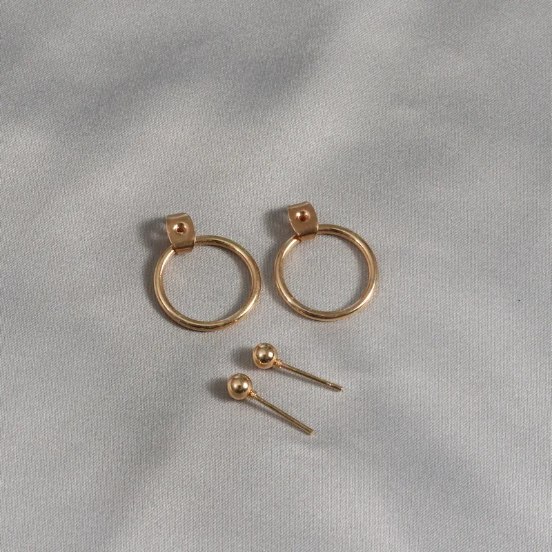 Модные новые серьги в стиле панк 2019 темпераментные простые и универсальные