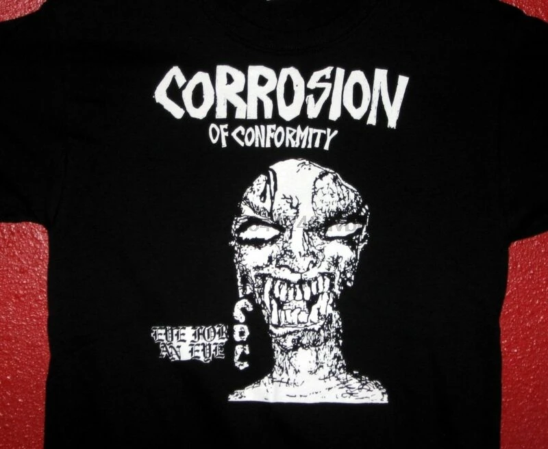 CORROSION OF CONFORMITY Eye For An T-Shirt 100% Cotton Punk Hardcore Metal |