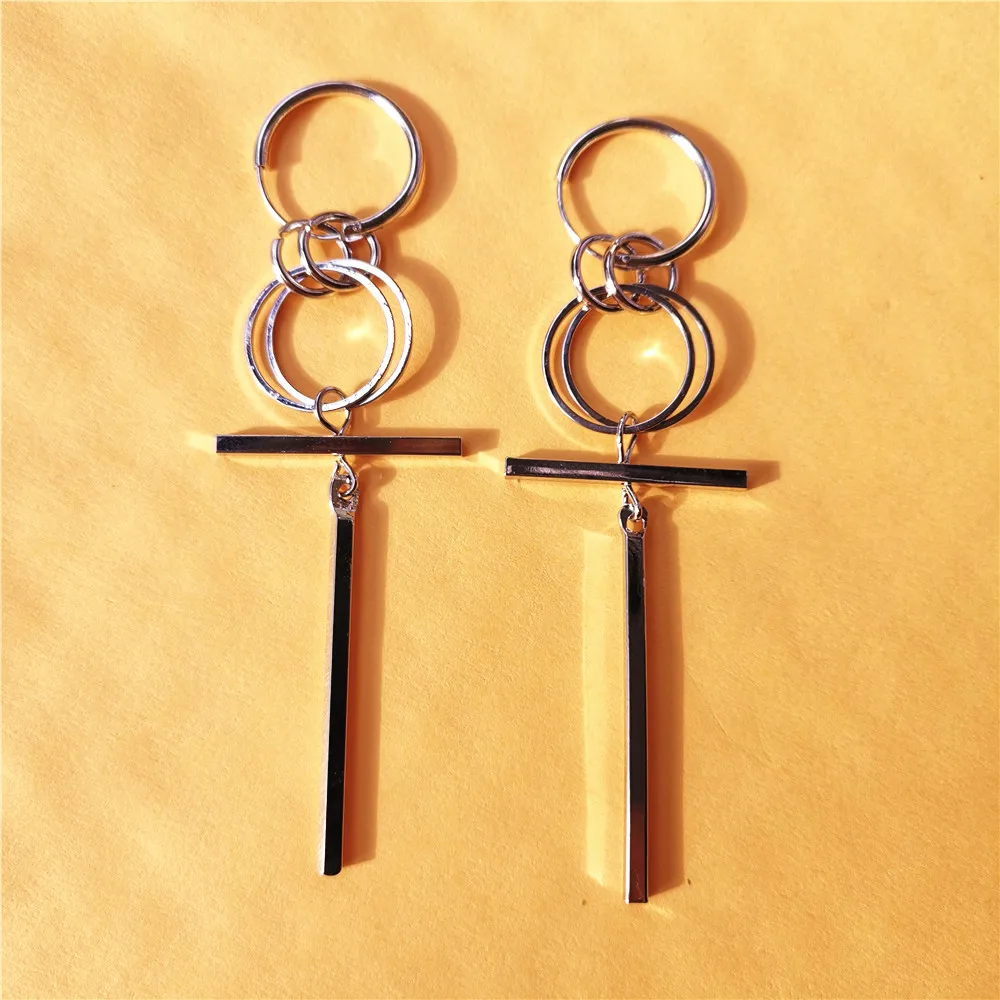 Серьги KPOP DNA в Корейском стиле для мужчин и женщин длинные серьги-гвоздики из