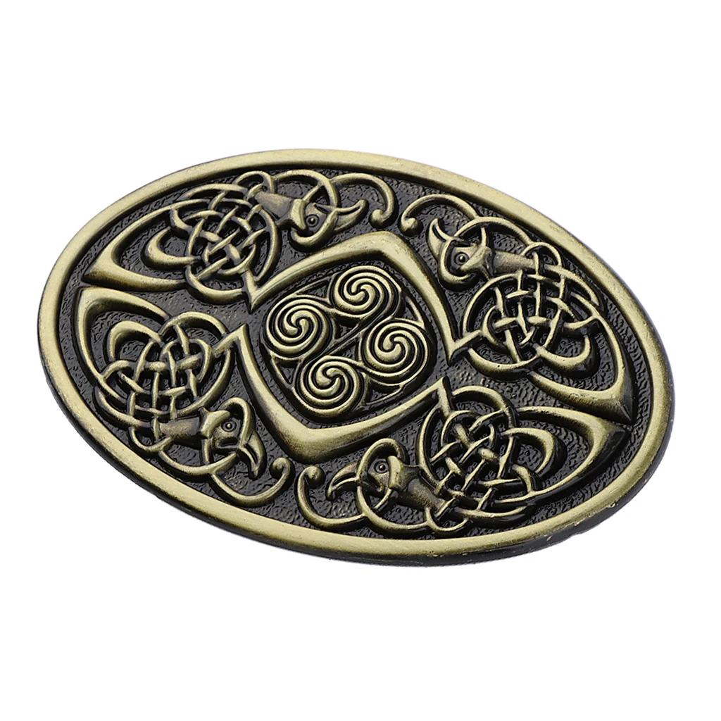 

Men's Western Cowboy Metal Zinc Alloy Oval Belt Buckle DIY Leather Accessory