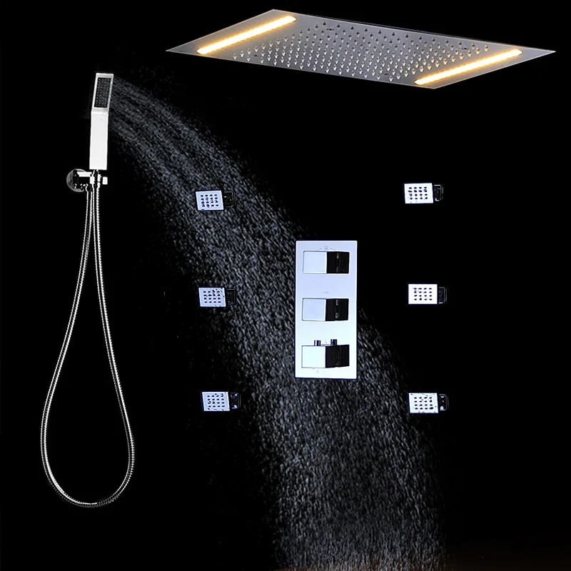 Термостатический смеситель для душа смесители светодиодсветодиодный панель
