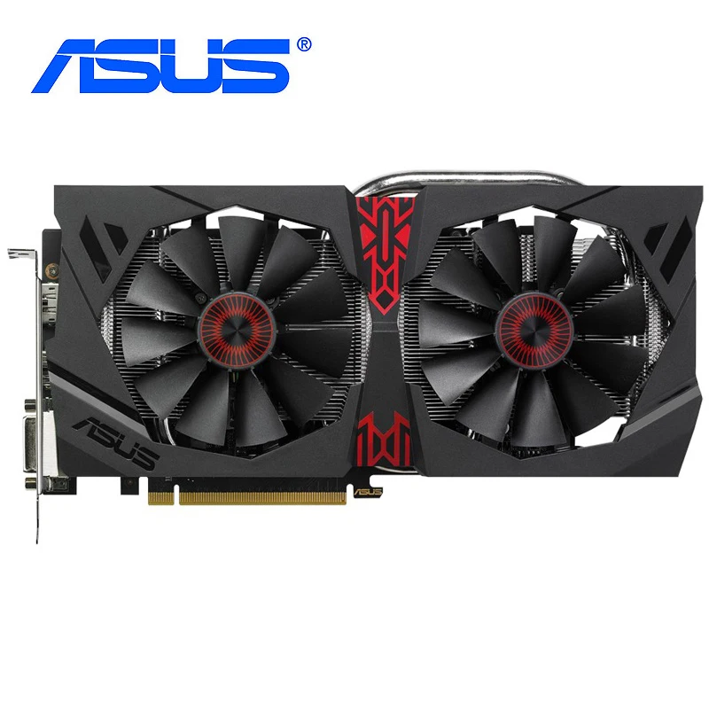 Видеокарт ASUS R9 380 2G 256Bit GDDR5 видеокарта AMD 300 карты 2 Гб 5500 МГц DisplayPort в HDMI DVI 8pinUsed |