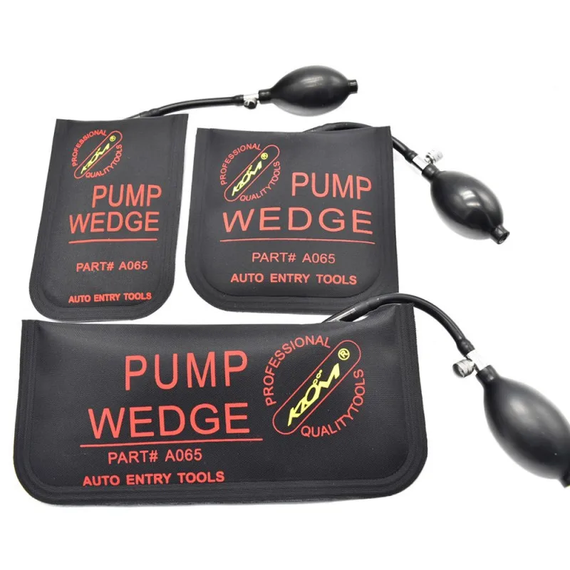 

Auto Car Air Wedge Alignment Tool Inflatable Shim Air Cushioned Powerful Hand Pump 3 Sizes Universal Use