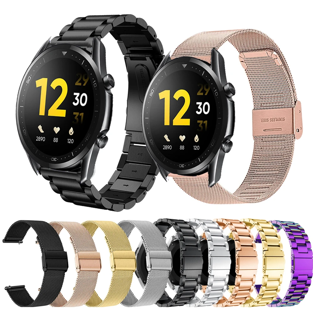 

Stainless Steel Strap For Realme Watch 2 S Pro Smart Band Metal Quick Release Bracelet For Realme Watch Real Me Wristband Correa