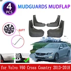 4 шт. для Volvo V60 Cross страна 2013 2014 2015 2016 2017 2018 брызговики крыло щитки Брызговики защитные аксессуары