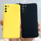 Жидкий силиконовый чехол для телефона для Xiaomi Poco M3 Pro 5G Мягкая обложка простой чехол для телефона для Xiaomi Mi Poco M3 Coque Fundas PocoM3 Pro Бампер