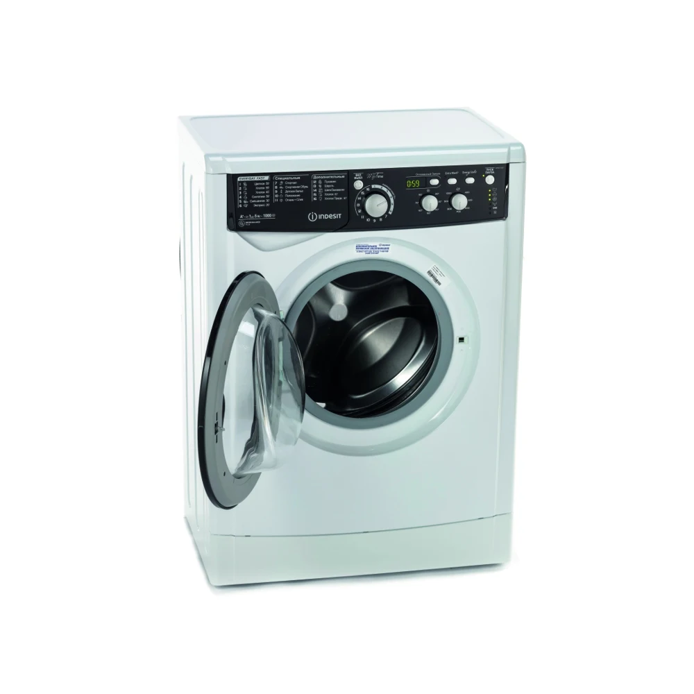 Washing machine machines automatic narrow mini compact for home clean clothes fresh linen Indesit EWSD 51031 BK CIS | Бытовая техника