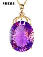 fashion purple crystal rhinestone necklace pendant necklace charm gifts girlfriends women wedding accessories