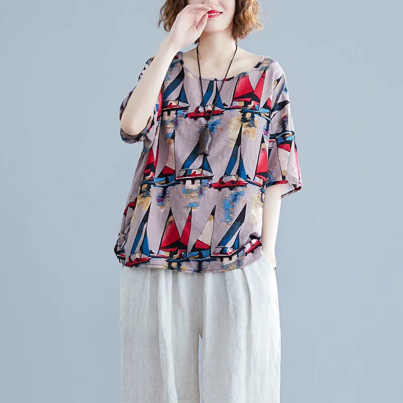 Женская хлопковая футболка с коротким рукавом большого размера|Футболки| |