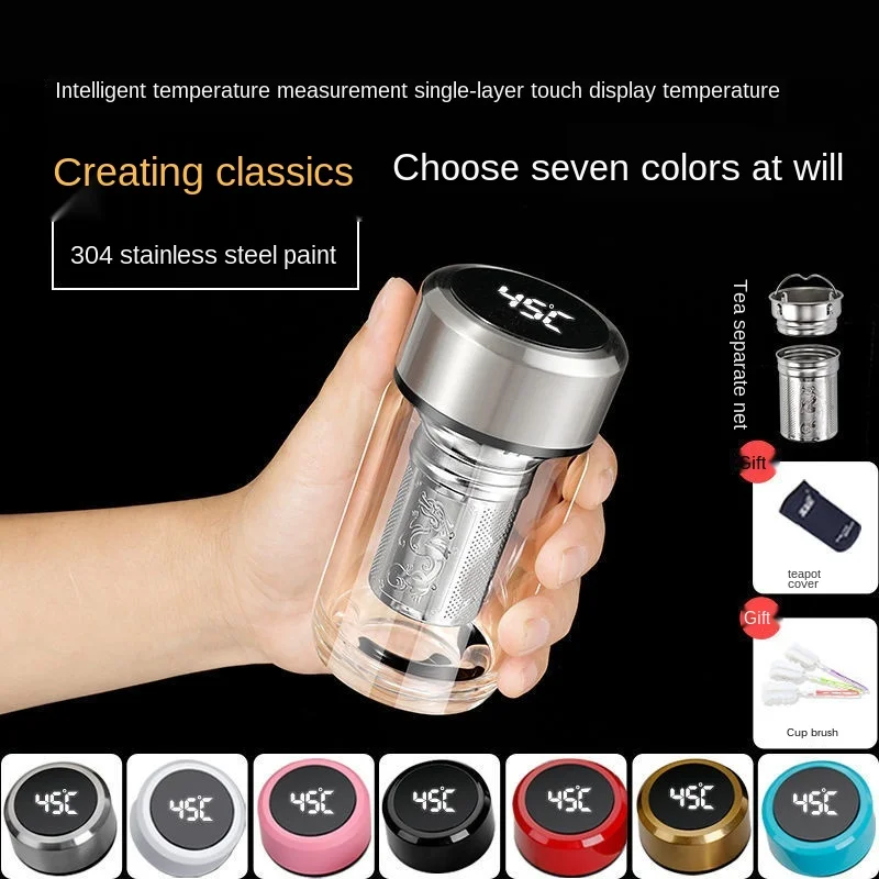 

Intelligent Stainless Steel Thermos Bottle Cup Temperature Display glassFlasks Travel Car Soup Coffee Mug Thermos Water Bottle
