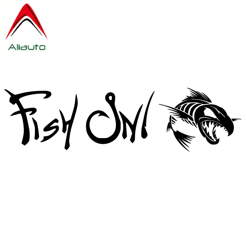 Стикеры для рыбалки Aliauto виниловые Водонепроницаемые Светоотражающие модные