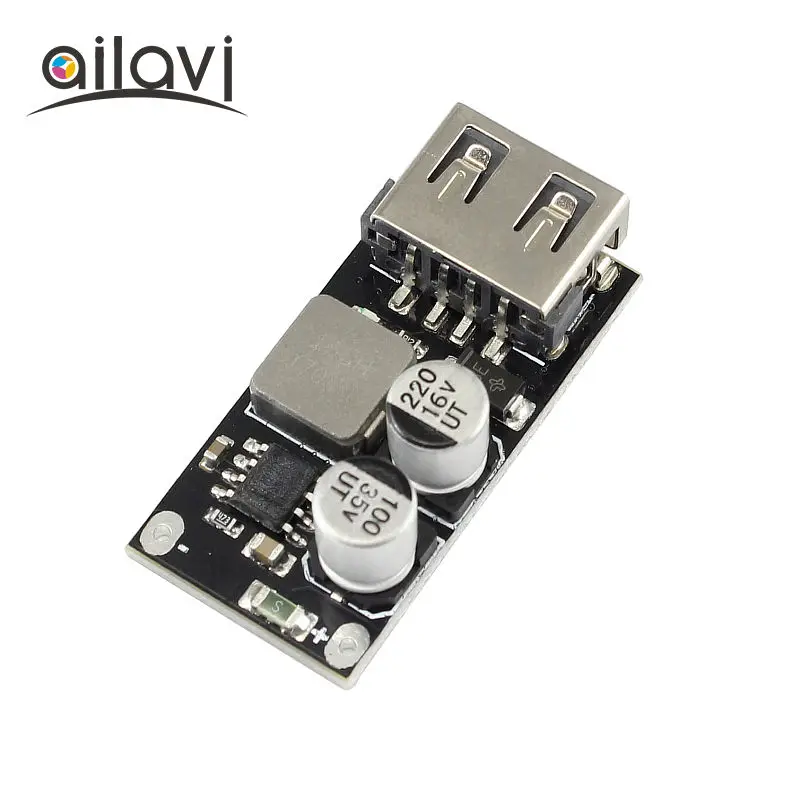 10 шт. DC-DC модуль питания 6V-32V12V24V к QC3.0 Быстрая зарядка один usb зарядка конвертер доска для iPhone huawei FCP