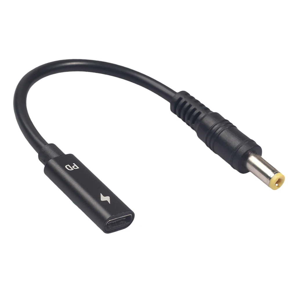 3671 29 USB 3 1 Тип C DC/DC 20V 5 2 мм \ u0026 штекер PD кабель для зарядки ноутбука черный|Детали и