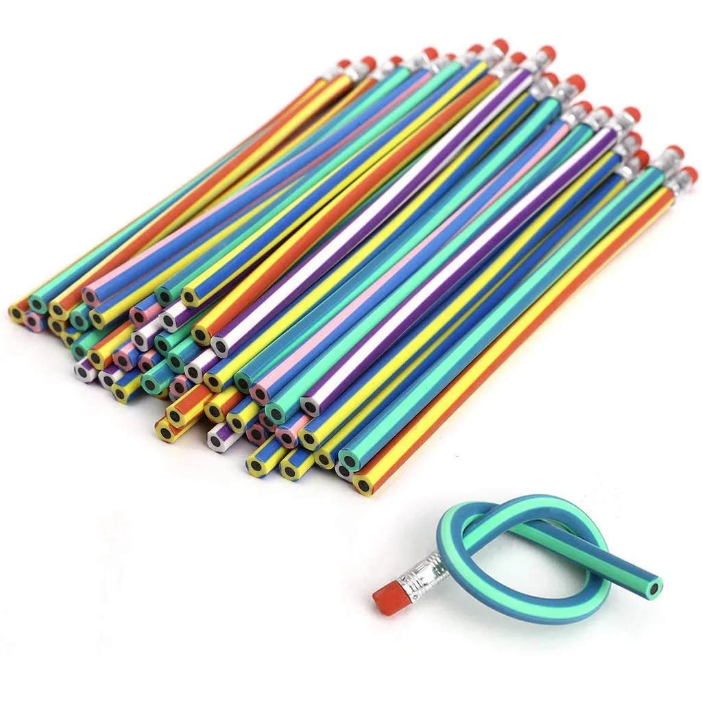 Детские школьные развлечения красочные полоски мягкие изогнутые Волшебные