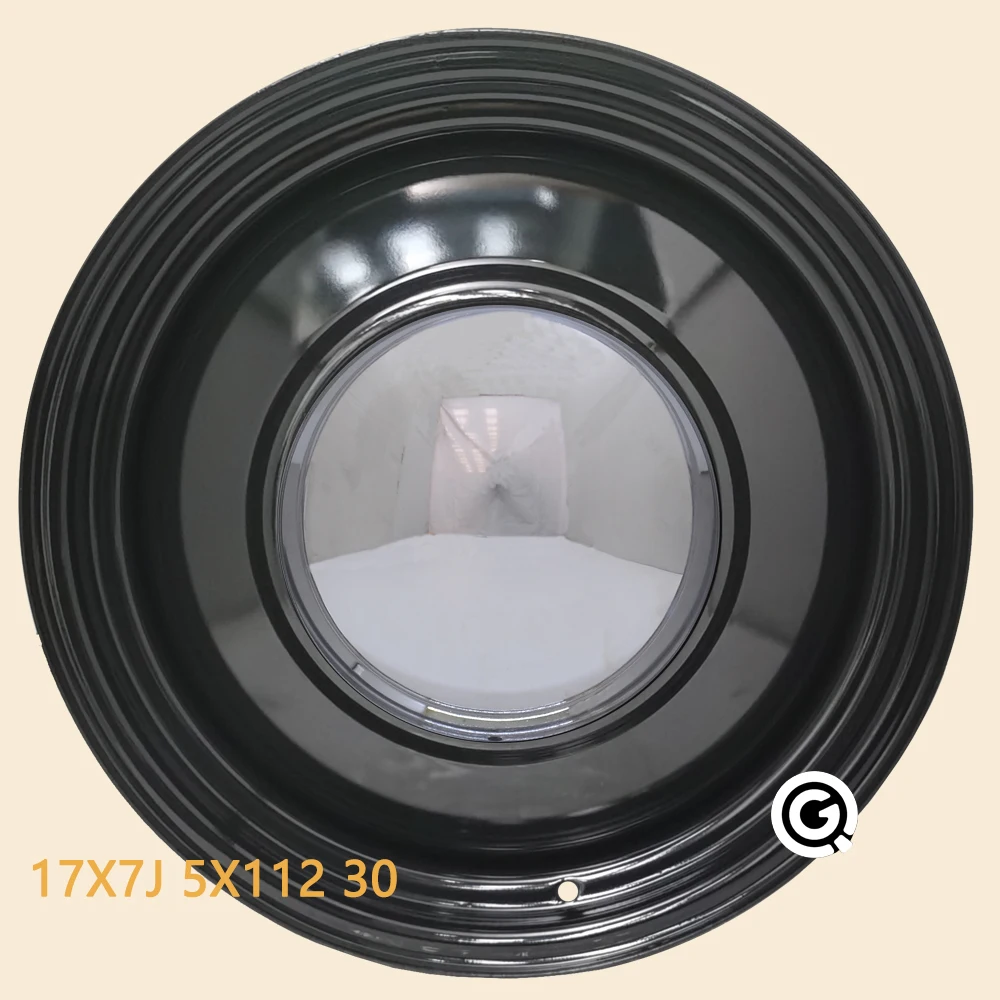 17-дюймовое стальное колесо 17X7J 5X112 смещение 30 обод жука 5 отверстий черный с