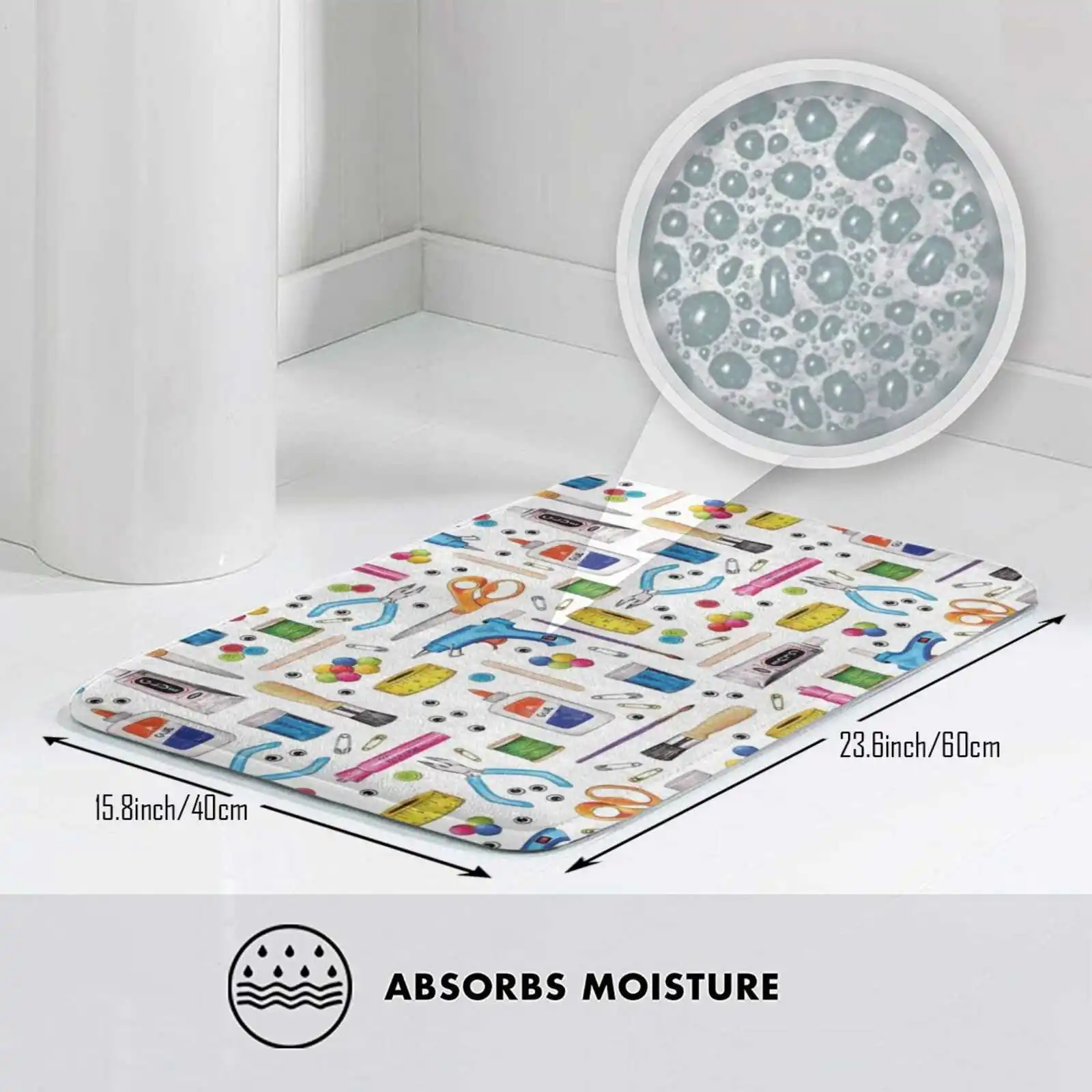 Милые принадлежности Мягкий Нескользящий 3D коврик с рисунком подушка для ковра Y