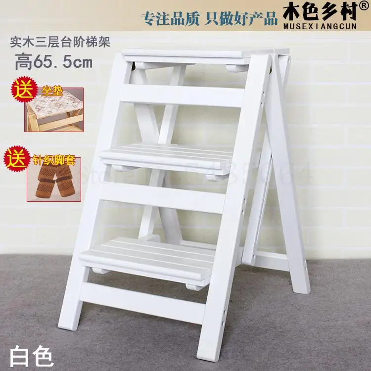 Бесплатная установка трехуровневой лестницы из массива дерева домашняя