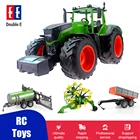 Радиоуправляемый трактор DOUBLE E E351, 1:16, искусственный транспорт, капельный грузовик, прицеп, самосвал, большой строительный автомобиль, игрушки, подарки