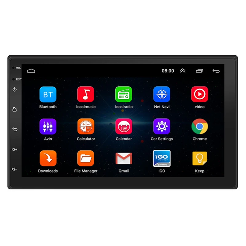 

Car GPS Navigation System Camera Multimedia Video Player Touch Screen 1080P Bluetooth Double Stereo 7 Inch Android Smart