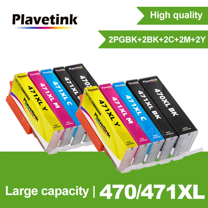 10 шт. чернильных картриджей Plavetink для Canon 470 PGI470 PIXMA MG5740 MG6840 MG 5740 TS5040|Чернильные