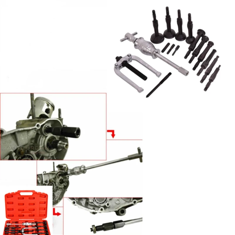 

16PCS Car Bearing Separator Bearing Puller Converter Removal Inner Holes Tool Kit Auto Repair Blind Shells Pilot Bush Bearings