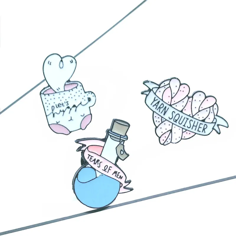 Новинка скрученная лента брошь в виде ленты для трусиков кофейных чашек мужчин