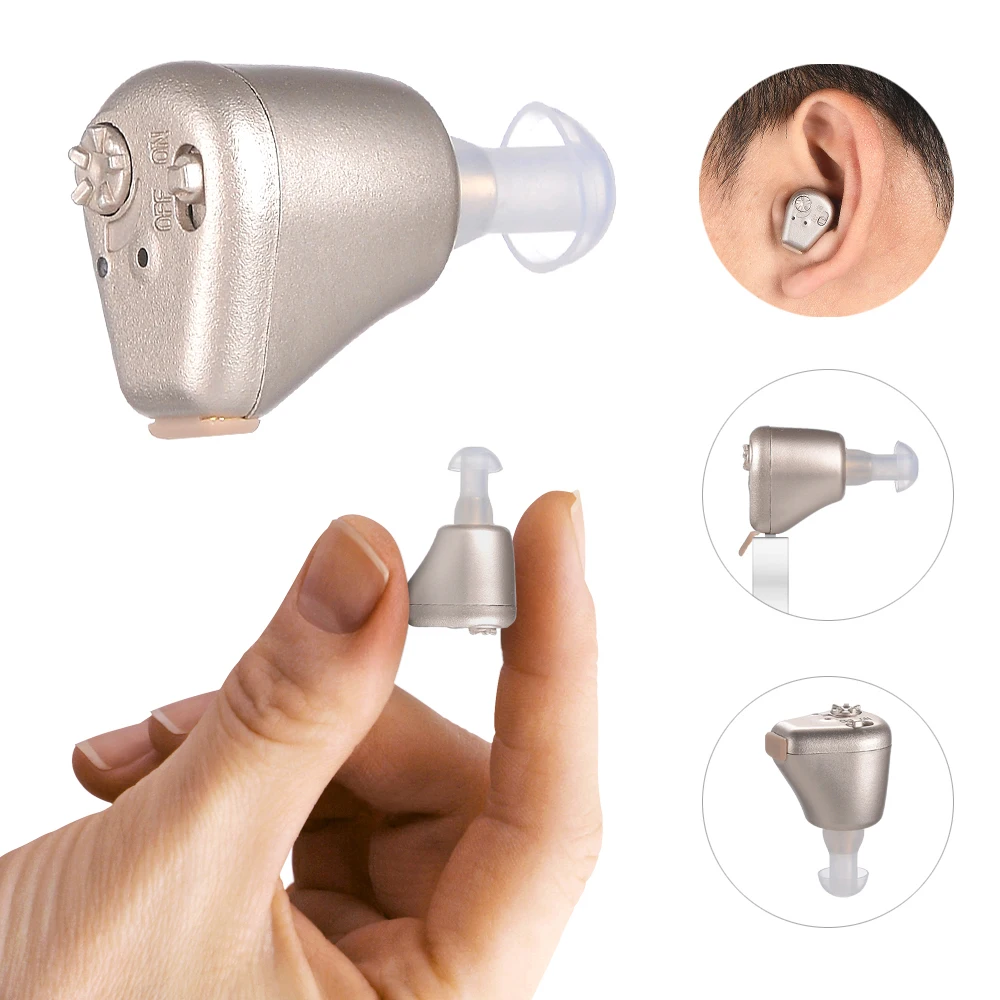 

Слуховой аппарат ITE, невидимый, перезаряжаемый, USB-зарядка, малошумный, усилитель слуха для пожилых людей