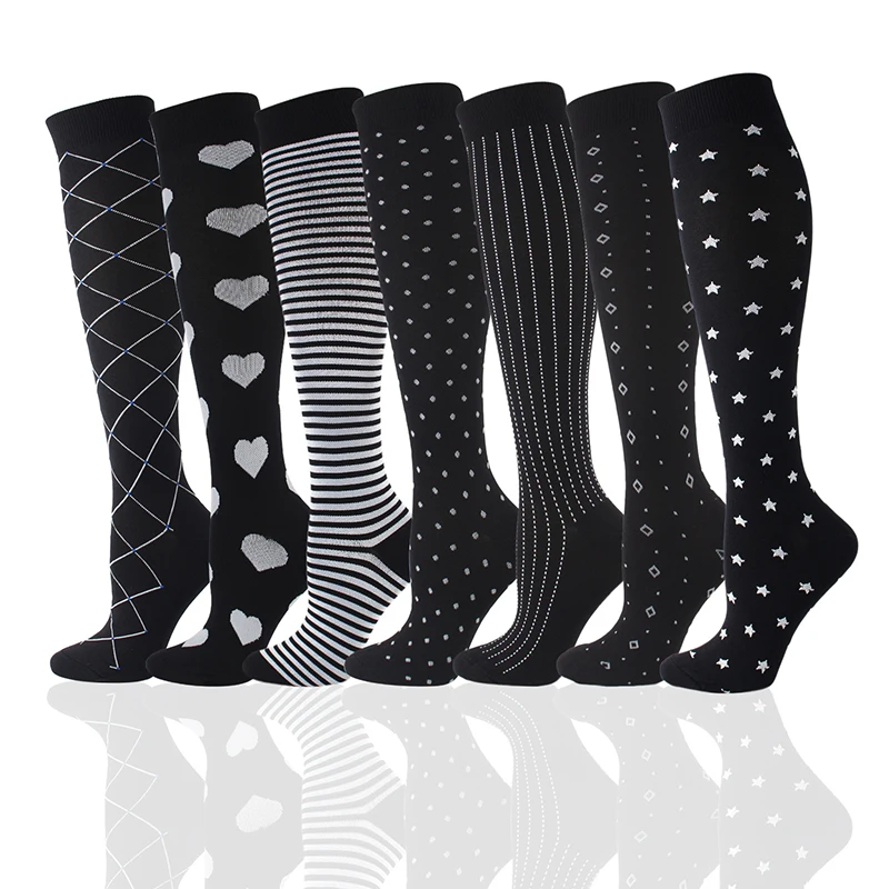 

Unisex Socks Nylon Calf Socks Breathable Compression Socks Comfortable Absorbs Sweat Pressure Sock Soft Stretch Stockings