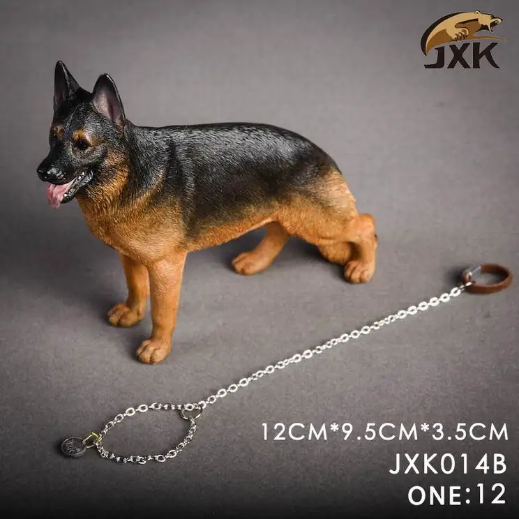 JXK014 B Модель животного JXK JXK014/JXK015 1/12 немецкая овчарка и Лабрадор игрушка для собак F 6 ''фигурка - Цвет: JXK014 B