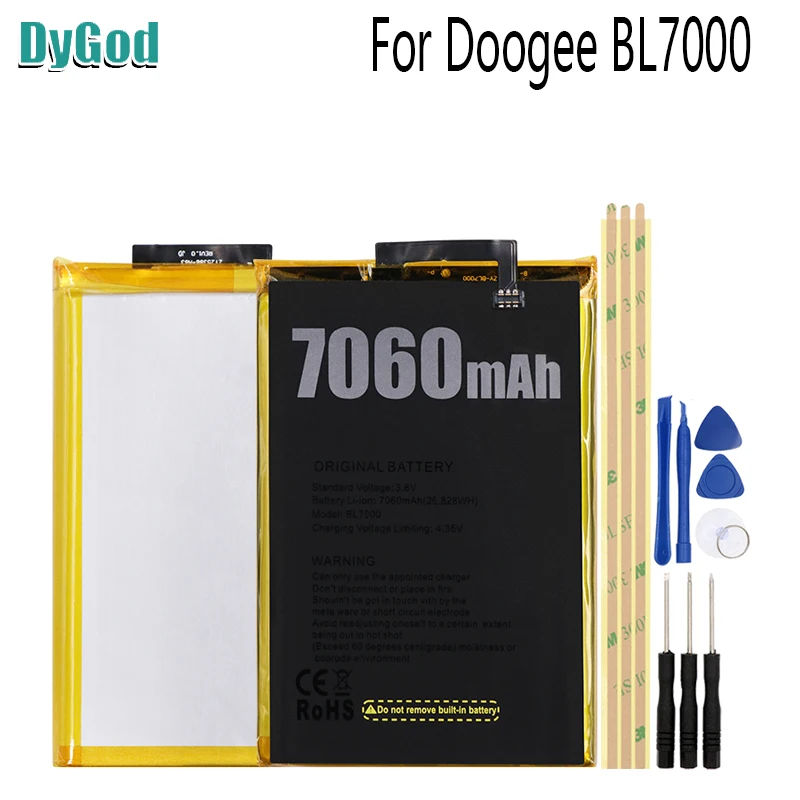 DyGod 7060mAh Для Doogee BL7000 Экстрим Замена батареи Bateria Batterie Мобильный телефон +