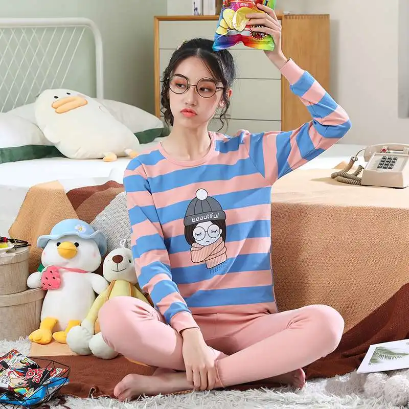 

Пижама детская хлопковая с длинным рукавом, на возраст 9-18 лет