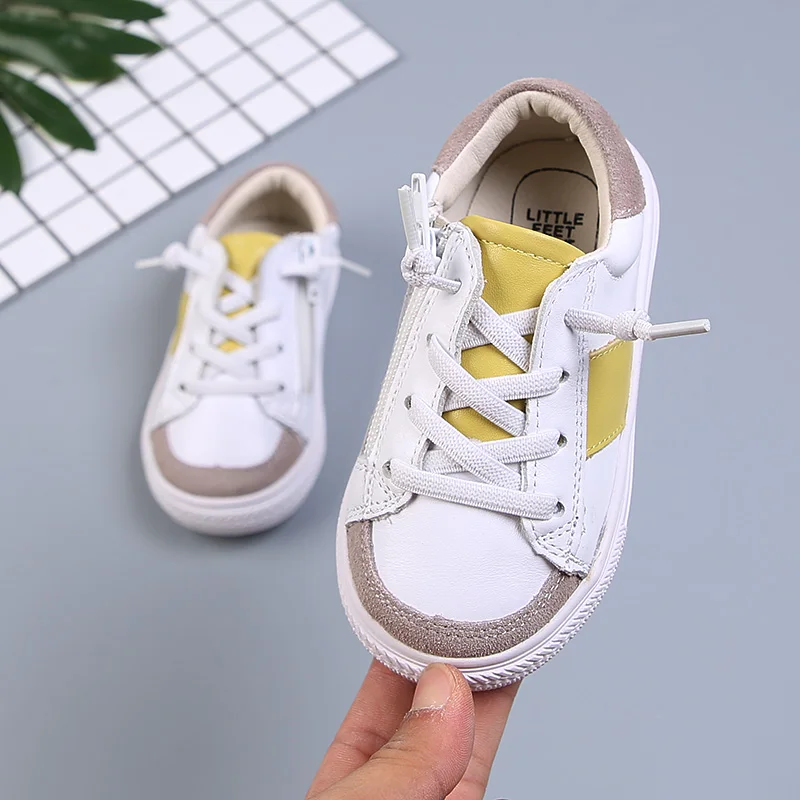 SSW044Yellow Bekamille/детская обувь для девочек, спортивные ботинки для девушек, Осенние повседневные беговые кроссовки для мальчиков на плоской подошве, размер 21-34 SSW044 - Цвет: SSW044Yellow