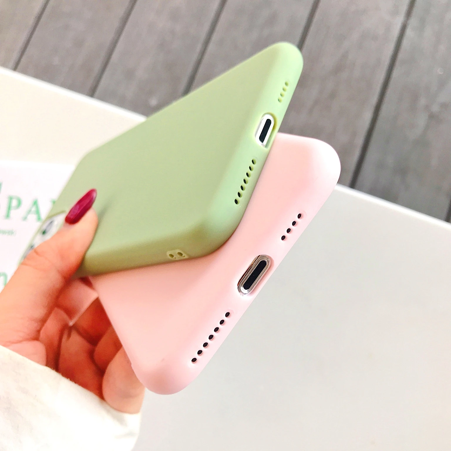 LISCN мягкий чехол для телефона из ТПУ iPhone 5S 5 6 6splus 7 8 X XS XR Xs Max 11 Pro 8plus Чехол 9 цветов