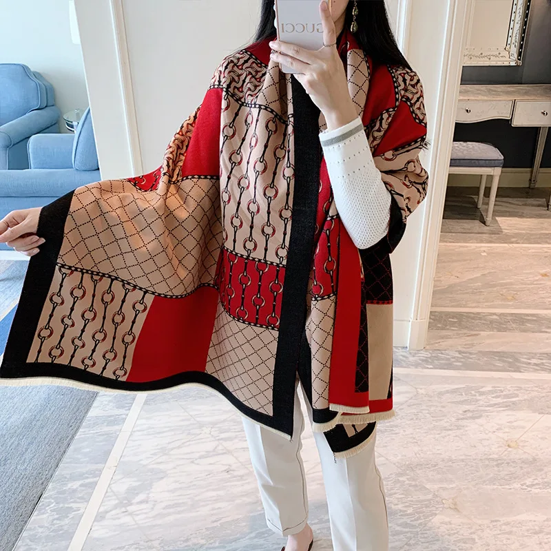 Зимний кашемировый шарф 2021 женский |