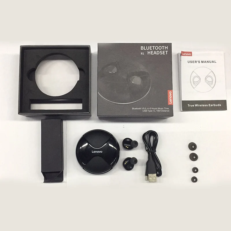 Оригинальные lenovo R1 TWS наушники беспроводные Bluetooth UFO дизайн ACC аудио декодирование