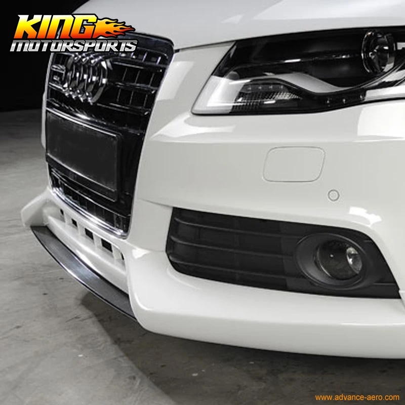 Подходит для AUDI A4 B8 2009 2012 годов передний бампер спойлер искусственная