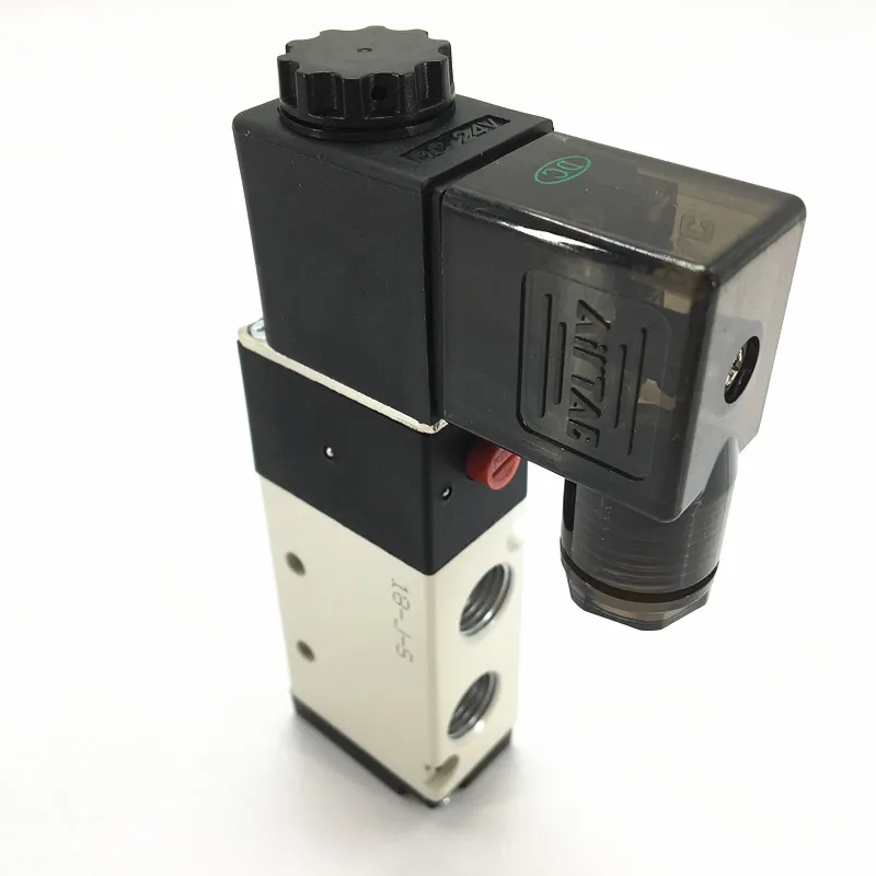 4V210-08 DC12V DC24V AC220V AC110V 1/" 5 способ 2 Позиции Airtac Электрический электромагнитный клапан 4V200 серии регулирующий клапан