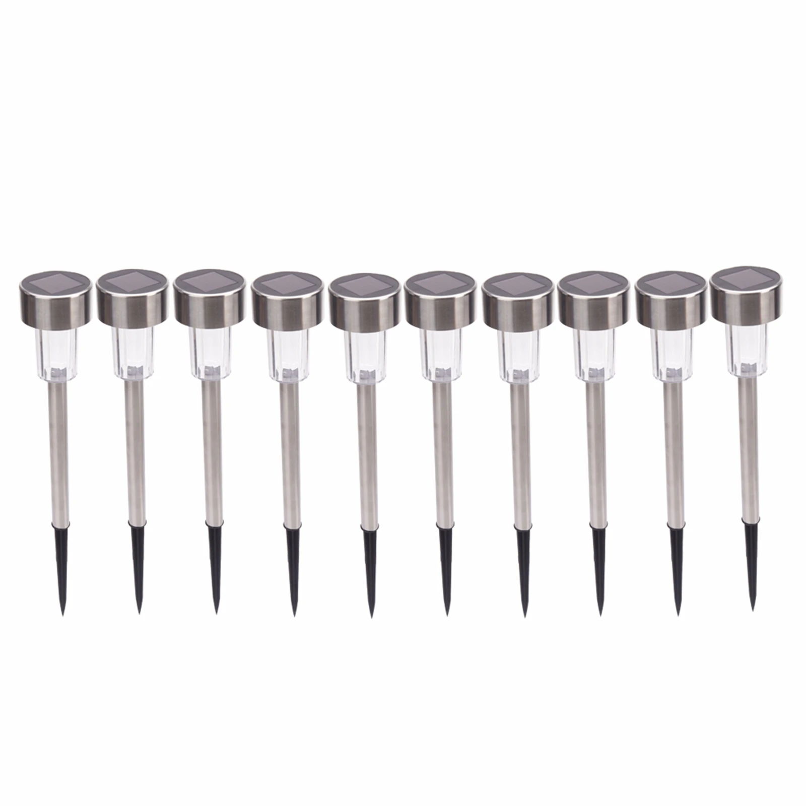 

10Pcs LED Solar Garden Light Outdoor Solar Powered Lamp Waterproof Landscape Lighting for Pathway Patio Yard Lawn Decoration