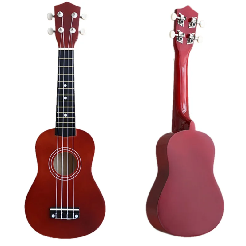 Гавайская гитара Сопрано 21 дюйм 4 струны Uke + String Pick для начинающих подарок детей |