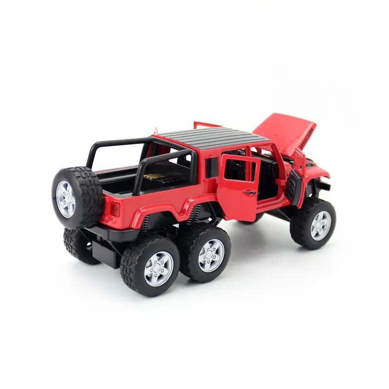 1:32 Масштаб литой металлические игрушки модели Jeep Wrangler модель мощного