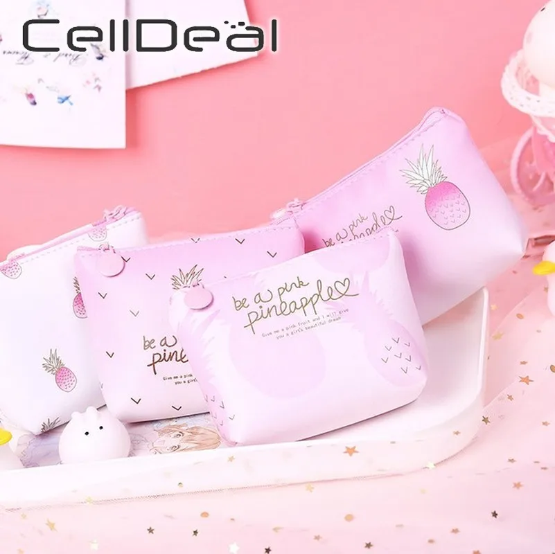 Модный Карманный Кошелек с фруктами несколько ананасов маленький кошелек для