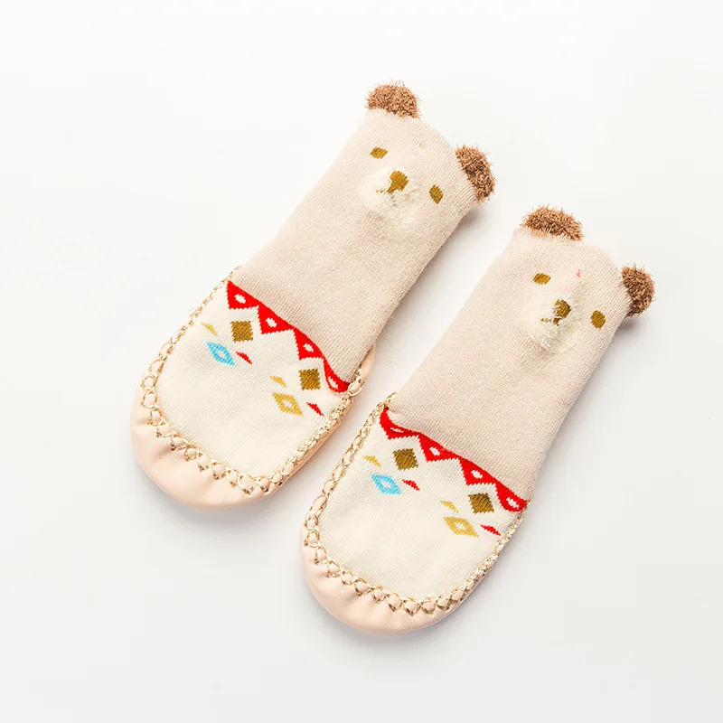 Носки-носки для малышей зимние теплые хлопковые носки новорожденных с