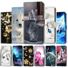 Чехол-книжка для Huawei Y5 2019, кожаный чехол-книжка для Honor 8S, чехлы для телефонов, кошелек с животными для Huawei Y 5 2019 AMN- LX9 LX1