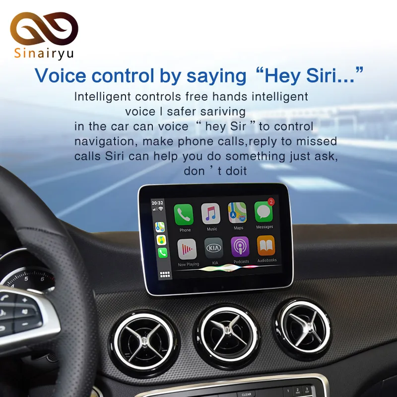 2021 беспроводной Apple Carplay для Mercedes NTG5.0/4 5/4 7/4 0 A/B/C/E/S/GLK/GLA/GLC/SLK/ML класс Android Авто iOS Mirror