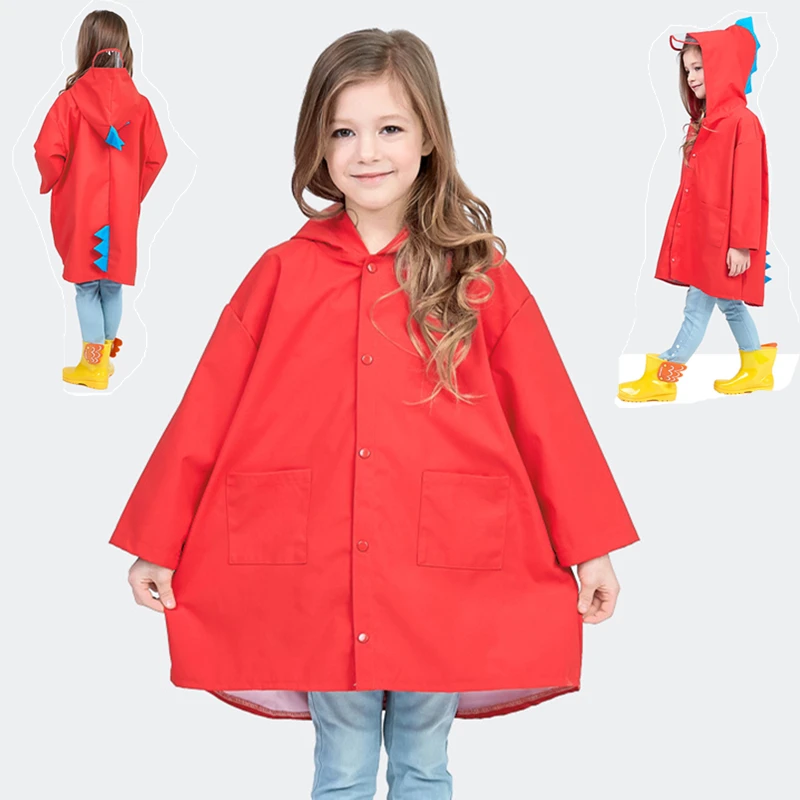 Новый детский свитер унисекс с милым динозавром и Водонепроницаемый полиэстер