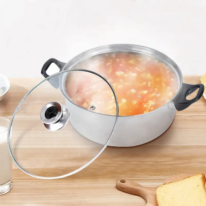 

Hot Stainless Steel Cookware Set Fry Pots Saucepan Pans Casserole Cooking Saute Steak Pan Home Cooking Set With Lids Kitchenware