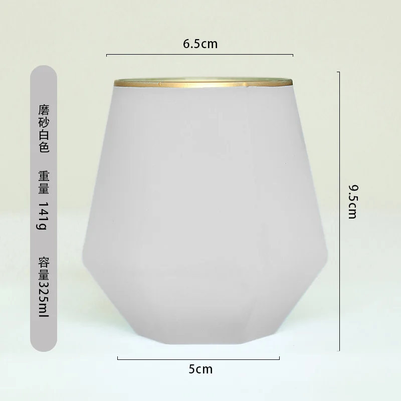 

Creative Color Frosted Six-sided Whiskey Glass Spirit Glass Household Phnom Rim Water Glass Juice Glass Diamond Glass