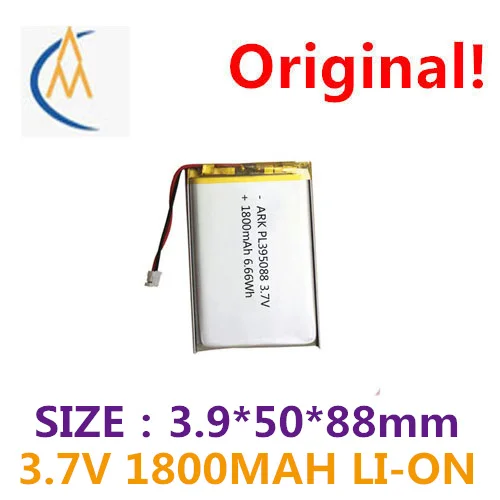 

Origin supply sufficient capacity lithium battery 3.7 V 395088 1800 ma A product polymer rechargeable battery