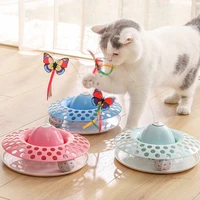 electric interactive cat toy 360 automatic rotating butterfly ball funny kitten teaser toys pet intelligence trainning toy